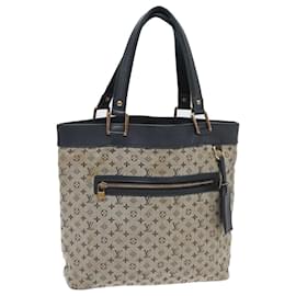 Louis Vuitton-LOUIS VUITTON Monogram Mini Lucille GM Tote Bag Blue M92675 LV Auth th5151-Blue