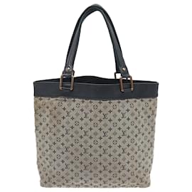 Louis Vuitton-LOUIS VUITTON Monogram Mini Lucille GM Tote Bag Blue M92675 LV Auth th5151-Blue