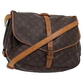 Louis Vuitton-LOUIS VUITTON Monogram Saumur 35 Shoulder Bag M42254 LV Auth bs16127-Monogram