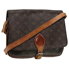 Louis Vuitton-LOUIS VUITTON Monogram Cartouchiere GM Shoulder Bag Vintage M51252 Auth yk13856-Monogram