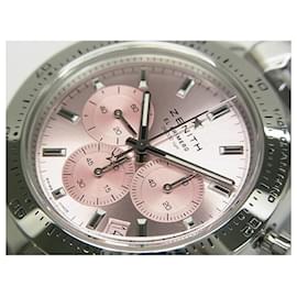 Zénith-ZENITH Chrono Master sports pink Dial world500 Lot Limited Genuine goods Mens-Silvery