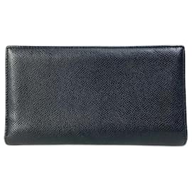 Bulgari-Bvlgari Bvlgari Clip Bi-fold Long Wallet-Black,Silvery