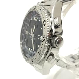 Breitling-Breitling A68362 Digital-Analog Quartz Wristwatch-Silvery