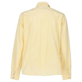 Versace-Versace Yellow Cotton Shirt-Yellow