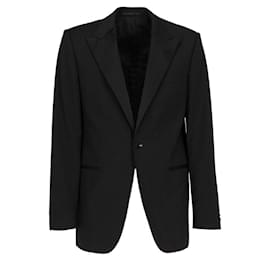 Hugo Boss-Hugo Boss Black Light Wool Jacket - 2000s-Black
