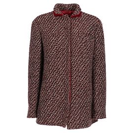 Etro Burgundy Wool Jacket - 2000s Dark red