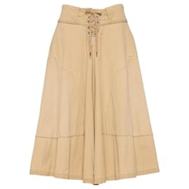 Ralph Lauren-Ralph Lauren Beige Cotton Skirt-Beige
