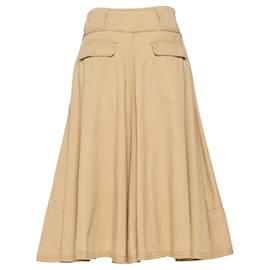 Ralph Lauren-Ralph Lauren Beige Cotton Skirt-Beige