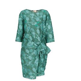 Lanvin Green Silk Upcycled Dress - 2010s Green