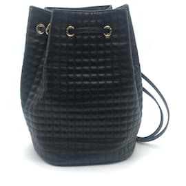 Céline Celine Small C Charm Backpack Black