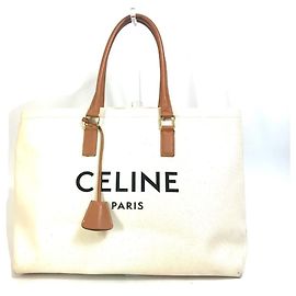 Céline Celine Cabas Tote Bag Beige