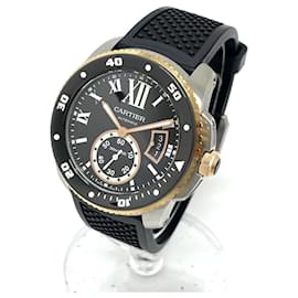 Cartier-Cartier Calibre de Cartier Diver Date Automatic Watch-Silvery,Golden