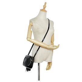 Borsa a tracolla Gucci Soho Disco Nera Nero