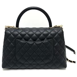 Chanel-Chanel A92991 Matelasse Coco Handle 29 Bag-Black
