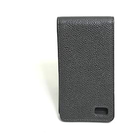 Chanel-Chanel Caviar Leather Flip Case for iPhone 4-Brown