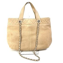 Chanel Coco Mark Chain Bag Beige