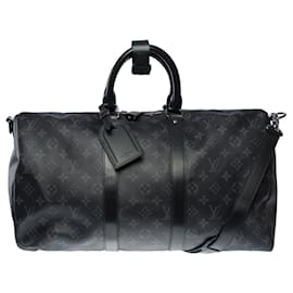 Louis Vuitton-LOUIS VUITTON Keepall in Black Canvas - 102051-Black
