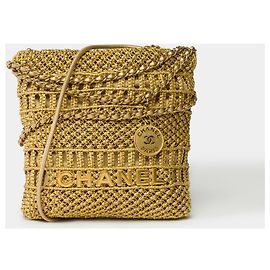 CHANEL Golden Wicker Bag - 102036 Golden