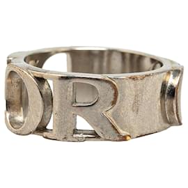 Dior-Silver Dior Silver Logo Ring-Silvery