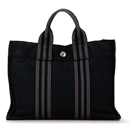 Hermès-Sac à main Hermès Fourre Tout PM noir-Noir