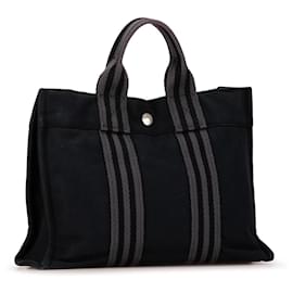 Hermès-Sac à main Hermès Fourre Tout PM noir-Noir