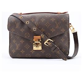 Louis Vuitton-Louis Vuitton Monogram Pochette Metis MM 2Way Handbag M44875-Brown