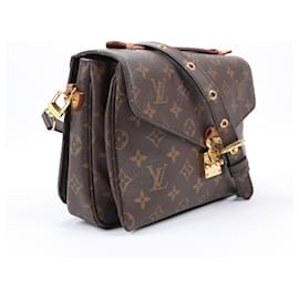 Louis Vuitton-Louis Vuitton Monogram Pochette Metis MM 2Way Handbag M44875-Brown