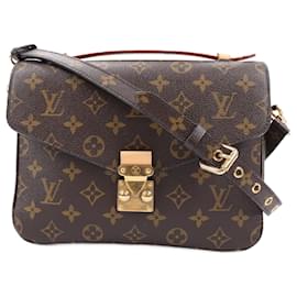 Louis Vuitton-Louis Vuitton Monogram Pochette Metis MM 2Way Handbag M44875-Brown