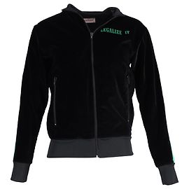 Bomber Palm Angels in velluto nero Nero