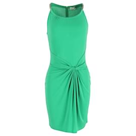 Michael Kors-Michael Kors Chain Halter Dress in Green Rayon-Green