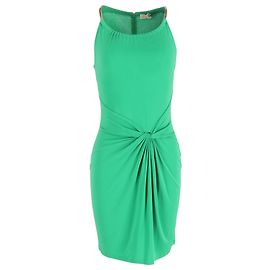 Abito Halter a Catena Michael Kors in Rayon Verde Verde