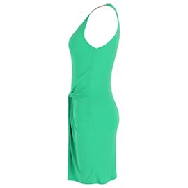 Michael Kors-Michael Kors Chain Halter Dress in Green Rayon-Green