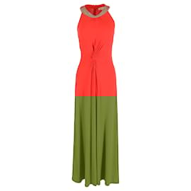 Michael Kors-Michael Kors Evening Maxi Dress in Red Viscose-Red