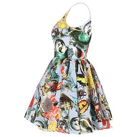 Vestido estampado Tivolio Shell de Mary Katrantzou en poliéster multicolor Multicolor