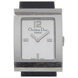 Relógio de aço inoxidável e couro Christian Dior Malice D78 109 Quartz Outro