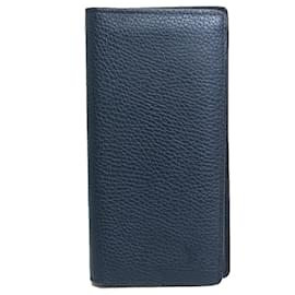 Louis Vuitton-Louis Vuitton M58818 Portefeuil Brazza Bi-fold Long Wallet-Navy blue