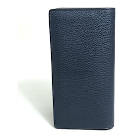 Louis Vuitton-Louis Vuitton M58818 Portefeuil Brazza Bi-fold Long Wallet-Navy blue