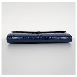 Louis Vuitton-Louis Vuitton Long Wallet Vernis Portefeuille Sarah M90049-Blue