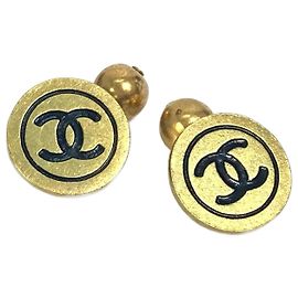 Chanel 95P CC Coco Mark Gemelli Bicolori Nero D'oro