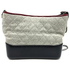 Bolsa de corrente Chanel CC Coco Mark Gabrielle Marrom Vermelho