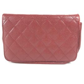 Cartera de cadena Rock Chanel CC Coco Mark Roja