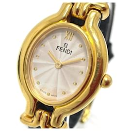 Fendi-Fendi 640L Changeable Strap Quartz Watch-Multiple colors,Golden