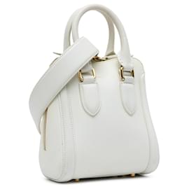 Alexander Mcqueen-Alexander McQueen White Mini Heroine Satchel-White