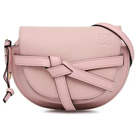 Loewe-LOEWE Pink Small Leather Gate Crossbody-Pink