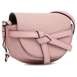 Loewe-LOEWE Pink Small Leather Gate Crossbody-Pink