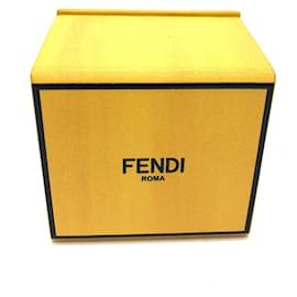 Fendi-Fendi 7AR894 Leather Keyring-Yellow