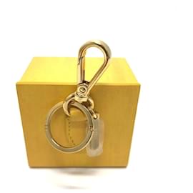 Fendi-Fendi 7AR894 Leather Keyring-Yellow