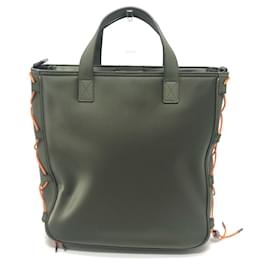 Christian Dior-Christian Dior Saddle Bag Tote-Khaki