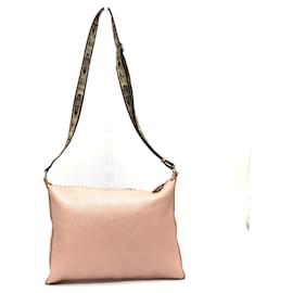 Fendi-Sac à épaule en cuir rose Fendi Selleria-Rose