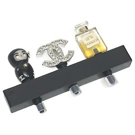 Chanel Shanghai Collection Earphone Jack Accessory Set Black
